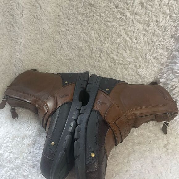 Polo Ralph Lauren Men's Darrance Ankle Boot, Tan/ Black SZ13D - Picture 8 of 13